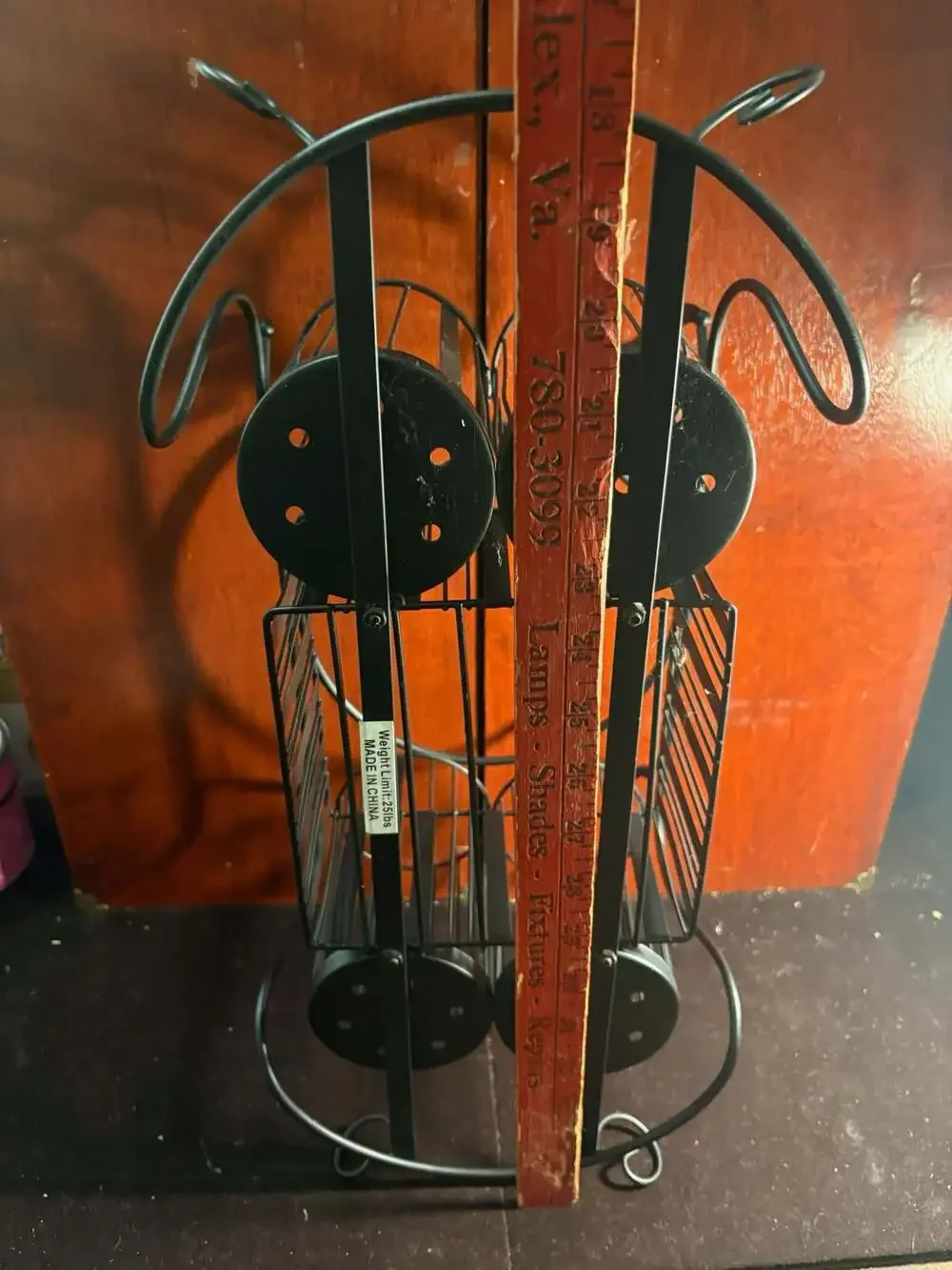 Sorbus Black Metal Buffet Caddy with Utensil, Napkin, and Plate Holder